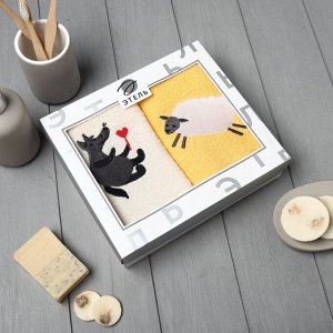 Набор полотенец Lovely animals, 35*60 см - 2 шт, 100% хлопок, 350 г/м*