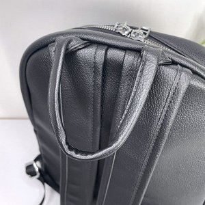 Рюкзак женский классический черный из экокожи