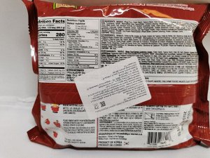 Лапша пшеничная BULRAMEN обжаренная со вкусом курицы, соус из черной фасоли, Средне-острая, Для варки.139гр, пр. Ю.Корея, (Stir- Fried ramen,Spicy Chicken Flavor, JJAJANG )