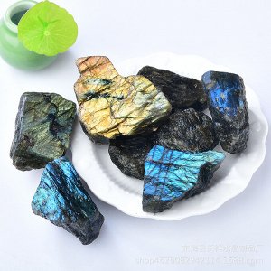 Натуральный серый лунный камень Лабрадорит необработанный