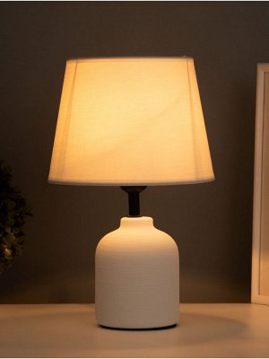 Лампа настольная RISALUX «Никс», 1x40 Вт Е27, белый, 20x20x30 см