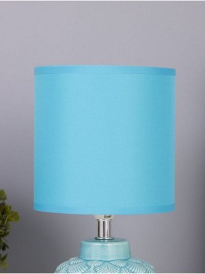 Лампа настольная RISALUX «Исида», 1x40 Вт Е14, голубой, 14x14x28 см