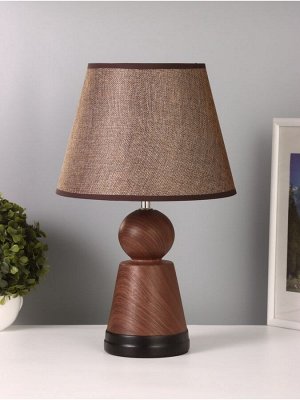 Лампа настольная RISALUX «Мудрость», 1x40 Вт Е27, коричневый, 25x25x39.5 см