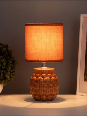 Лампа настольная RISALUX «Хицугая», 1x40 Вт Е14, какао, 14x14x28 см