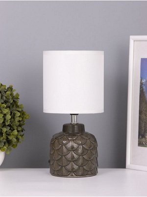 Лампа настольная RISALUX «Исида», 1x40 Вт Е14, темно-зеленый, 14x14x28 см