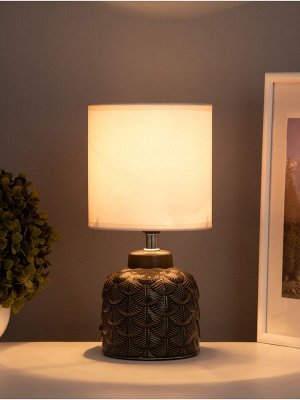 Лампа настольная RISALUX «Исида», 1x40 Вт Е14, темно-зеленый, 14x14x28 см