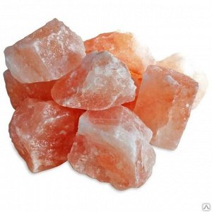 Соль розовая гималайская колотая ,1шт, натуральный камень