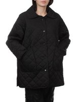 H24-003 BLACK Куртка демисезонная женская (100 гр. холлофайбер)
