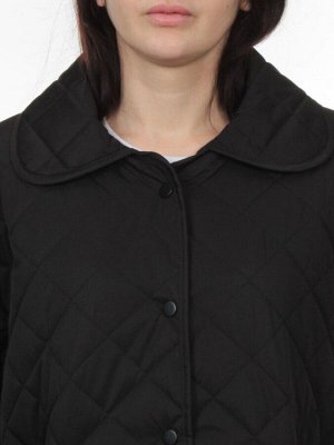 H24-003 BLACK Куртка демисезонная женская (100 гр. холлофайбер)