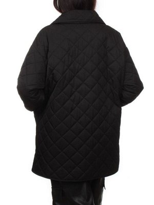 H24-003 BLACK Куртка демисезонная женская (100 гр. холлофайбер)