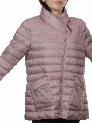 K-635 GRAY PINK Куртка демисезонная стеганая женская (70 гр. холлофайбер)