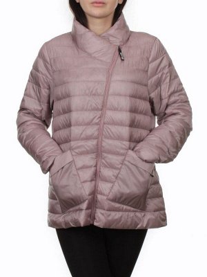 K-635 GRAY PINK Куртка демисезонная стеганая женская (70 гр. холлофайбер)