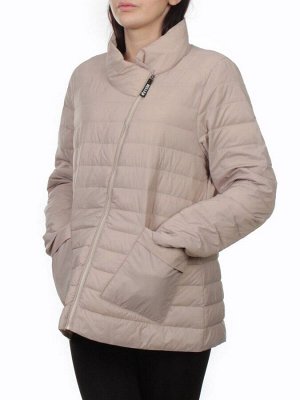 K-635 BEIGE Куртка демисезонная стеганая женская (70 гр. холлофайбер)