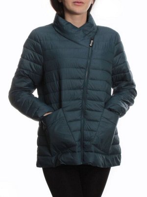 K-635 DK. TURQUOISE Куртка демисезонная стеганая женская (70 гр. холлофайбер)