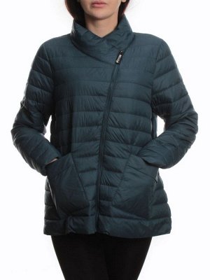 K-635 DK. TURQUOISE Куртка демисезонная стеганая женская (70 гр. холлофайбер)