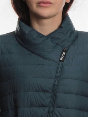 K-635 DK. TURQUOISE Куртка демисезонная стеганая женская (70 гр. холлофайбер)