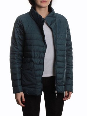 K-635 DK. TURQUOISE Куртка демисезонная стеганая женская (70 гр. холлофайбер)