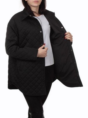 H24-018 BLACK Куртка демисезонная женская (100 гр. холлофайбер)