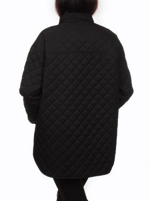 H24-018 BLACK Куртка демисезонная женская (100 гр. холлофайбер)