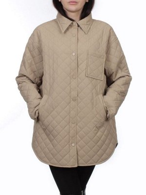 H24-018 BEIGE Куртка демисезонная женская (100 гр. холлофайбер)