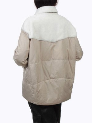 H24-223 BEIGE Куртка демисезонная женская (100 гр. холлофайбер)