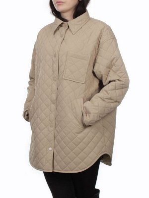 H24-018 BEIGE Куртка демисезонная женская (100 гр. холлофайбер)