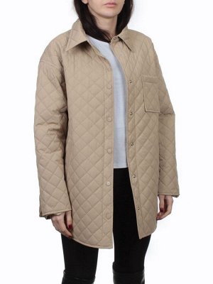 H24-018 BEIGE Куртка демисезонная женская (100 гр. холлофайбер)