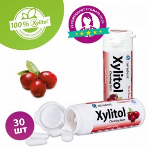 Miradent® Xylitol : жевательная резинка с ксилитом, клюква