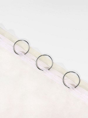 Кольцо для карниза, разъёмное, d=35/38 мм, 10 шт., цвет серебряный