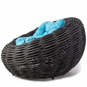 Кресло плетеное Nest черный)