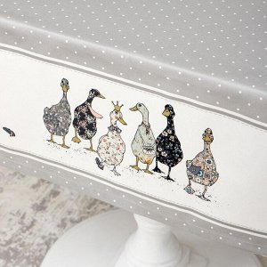 Скатерть FAMILY FARM 110x140 см, 100% хлопок, серый твил с пропиткой, 1 шт.