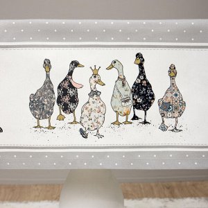 Скатерть FAMILY FARM 110x140 см, 100% хлопок, серый твил с пропиткой, 1 шт.