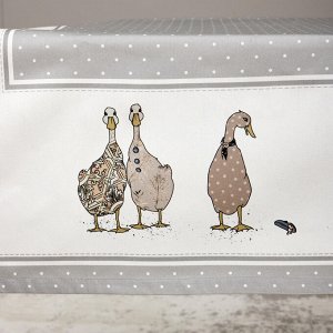 Скатерть FAMILY FARM 110x140 см, 100% хлопок, серый твил с пропиткой, 1 шт.