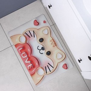 Коврик для дома Доляна Love, влаговпитывающий, 40x60 см