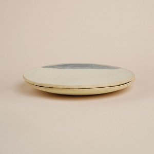 Тарелки SL Home «Волны Сардинии», d=21.5 см, фарфор, набор 2 шт., бежевые