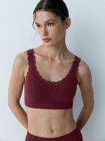 1121S Майка &quot;Топ&quot; (MiNiMi) (кроп-топ на широких бретелях с вкладышами) French Chic