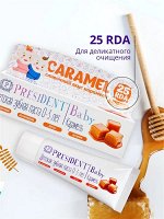 Детская зубная паста PresiDENT Baby (0-3 лет) карамель, 30 мл