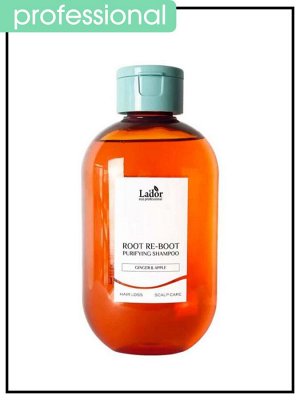 Шампунь для волос с имбирем и яблоком Lador Root Re-Boot Purifying Shampoo Ginger & Apple, 300 мл