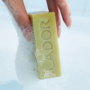 LADOR WASABI SHAMPOO BAR Бессиликоновый натуральный твердый шампунь для волос 115гр
