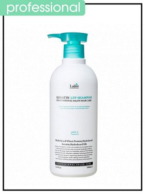 Шампунь для волос безсульфатный профессиональный с кератином Lador Shampoo Keratin LPP , 530 мл