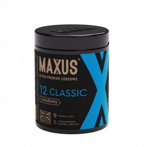 Презервативы MAXUS Classic №12 с железном кейсе, классические X-Edition, 12 шт