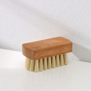 Щётка для одежды, 8x3,5 см, 44 пучка, искусственная щетина, цвет МИКС
