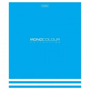 Тетрадь 96 листов в клетку MONOCOLOUR, обложка мелованный картон, матовая ламинация, тиснение, блок офсет 65г/м2, МИКС