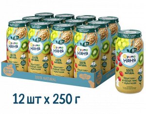 ФРУТОНЯНЯ Пюре 250г фруктово-ягодный микс + мультизлак