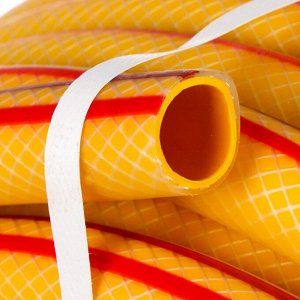 Шланг поливочный, 3/4 '', 19 мм, 5 атм, армированный, 25 м, 3 слоя, НОВЭМ, Ultra yellow, ТЭП