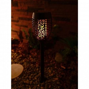 Фонарь садовый Uniel, Small Torch-1 USL-S-184/PM495, на солнечной батарее, грунтовый, пластик, 7.5х49.5 см