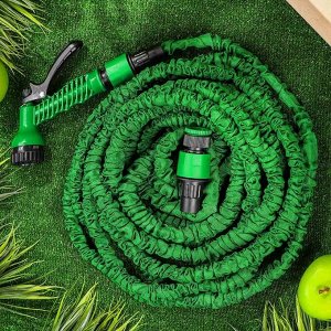 Шланг поливочный, растягивающийся, 6 атм, 5 м, Frog Tools, латекс, с пистолетом, 0330107PP/0330107С