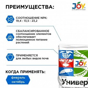 Удобрение Универсал, минеральный, 1 кг, Joy