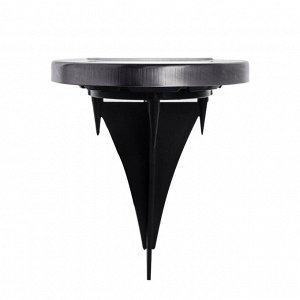 Фонарь садовый Uniel, Inground USL-F-171/PT130, на солнечной батарее, наземный, 4*0.06 Вт, металл, 12х13 см