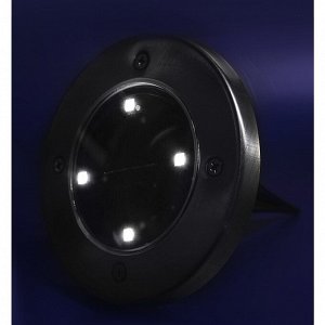 Фонарь садовый Uniel, Inground USL-F-171/PT130, на солнечной батарее, наземный, 4*0.06 Вт, металл, 12х13 см